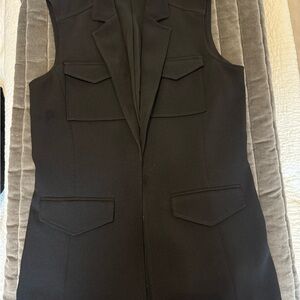 Express Black Sleeveless Blazer Vest